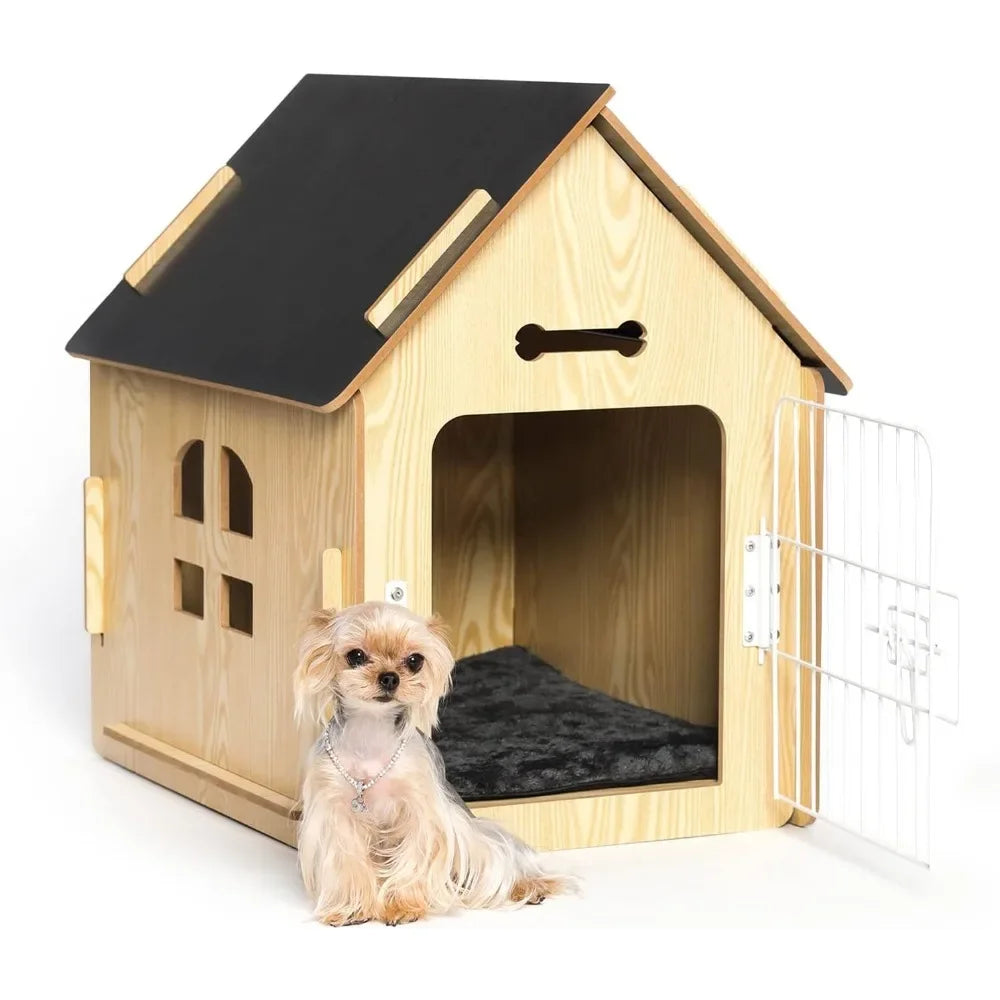 Indoor Comfortable Wooden Design Dog House for Small Dogs Small