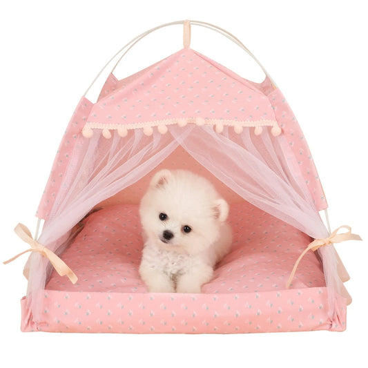 Portable Pet Tent House - Bark & Meow Emporium