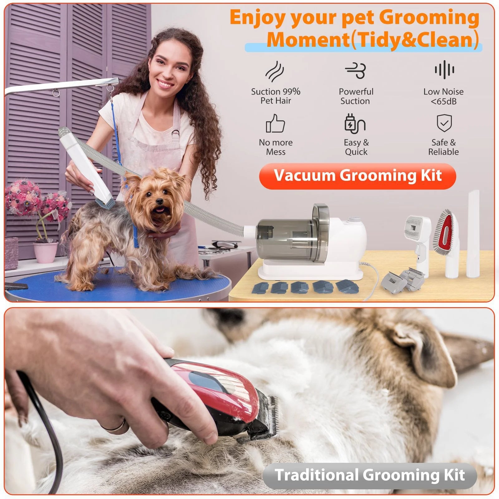 6 in 1 Grooming Kit and Professional Clipping Tool for Pets - Bark & Meow Emporium