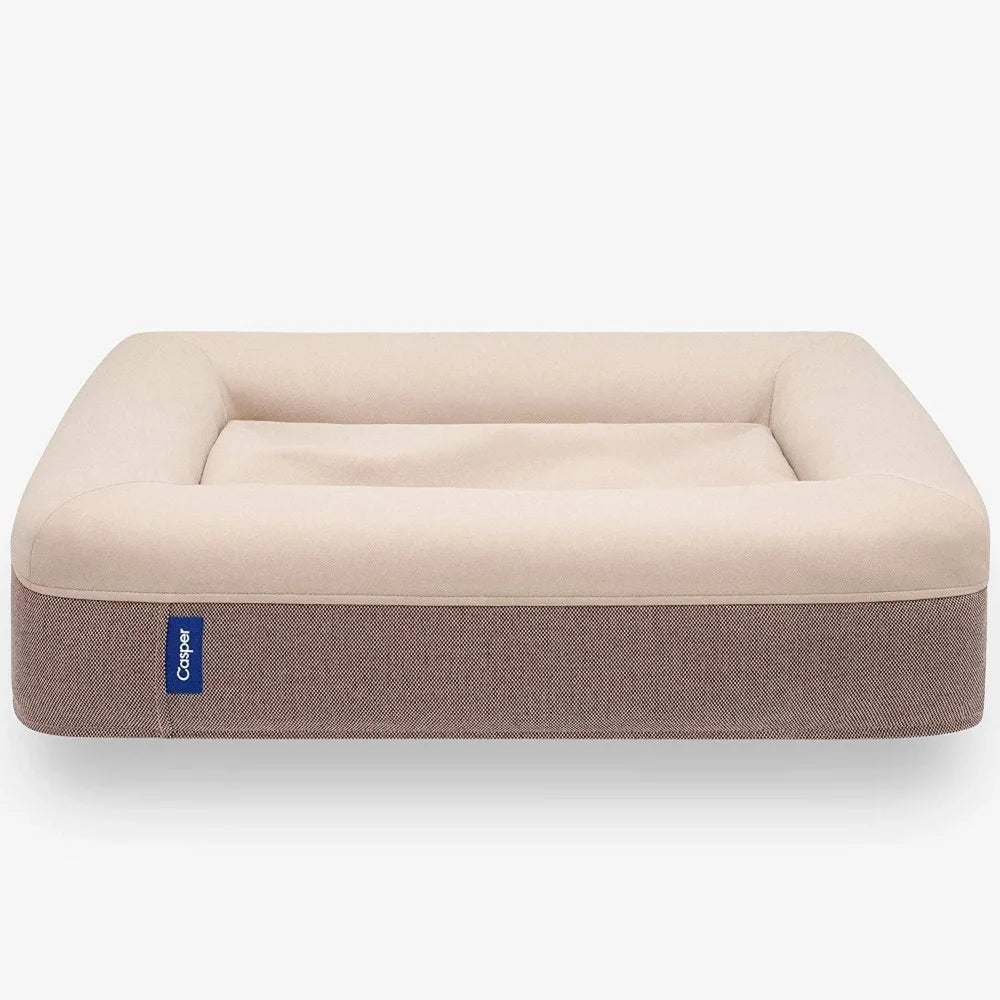 Gray Pet Bed  Medium Plush Memory Foam Cushion - Bark & Meow Emporium