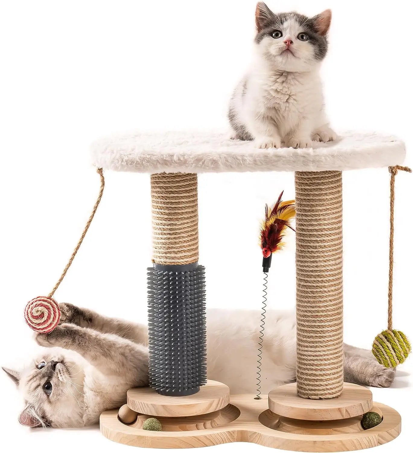 Rest Natural Sisal Scratcher Interactive Cat Toys - Bark & Meow Emporium