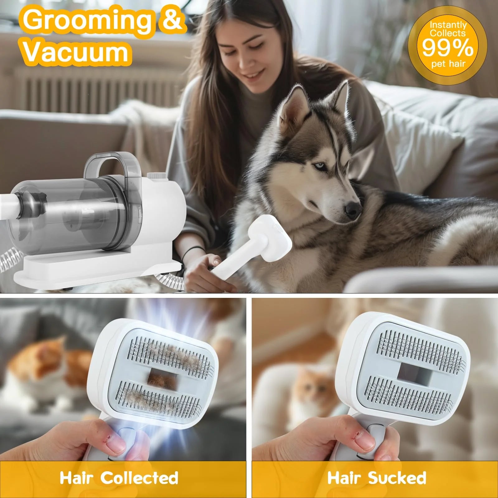 6 in 1 Grooming Kit and Professional Clipping Tool for Pets - Bark & Meow Emporium