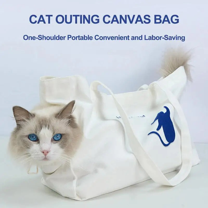 Canvas Breathable Pet Carrier For Dogs And Cats