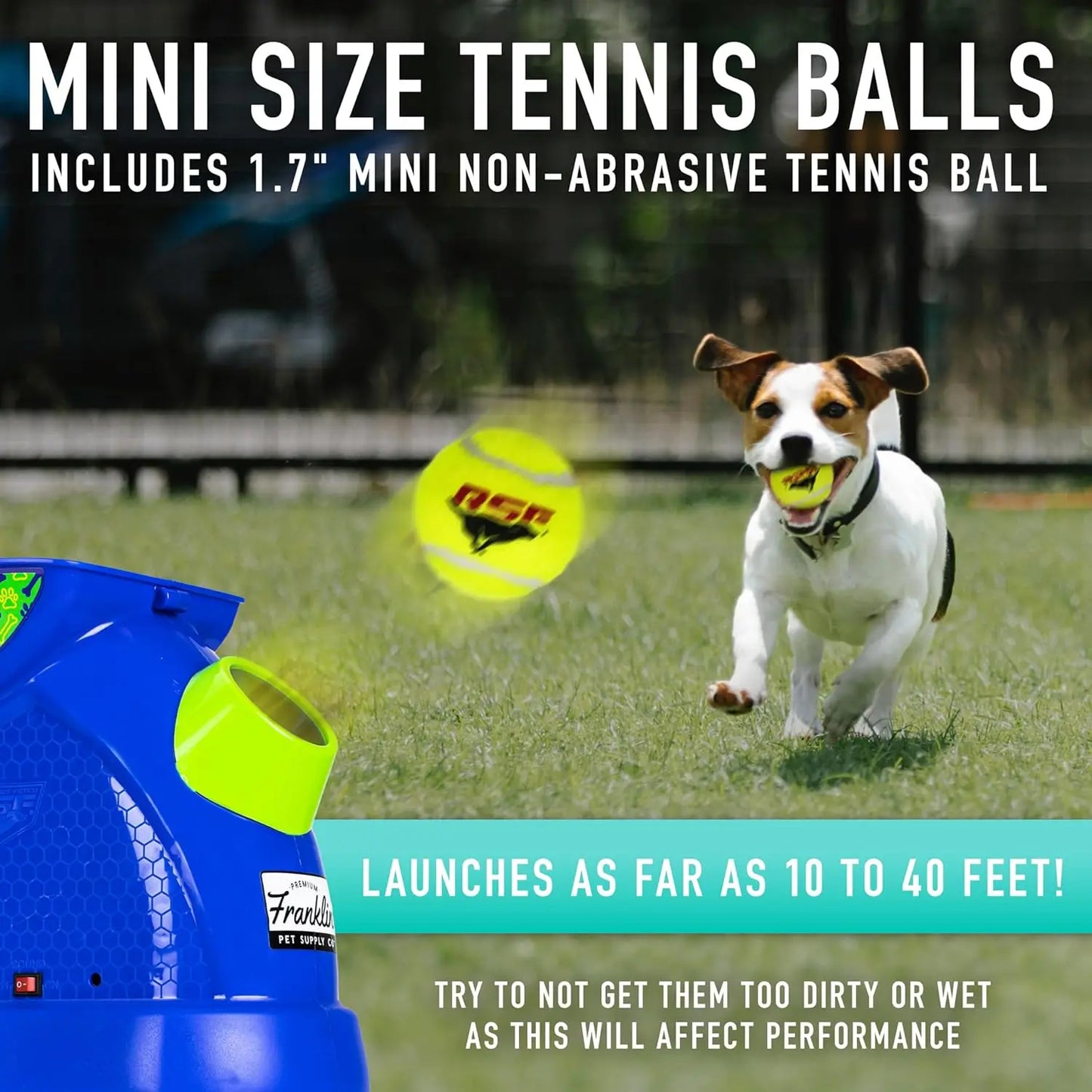 Electronic Mini Tennis Ball Thrower for Fetch +Playtime - Bark & Meow Emporium
