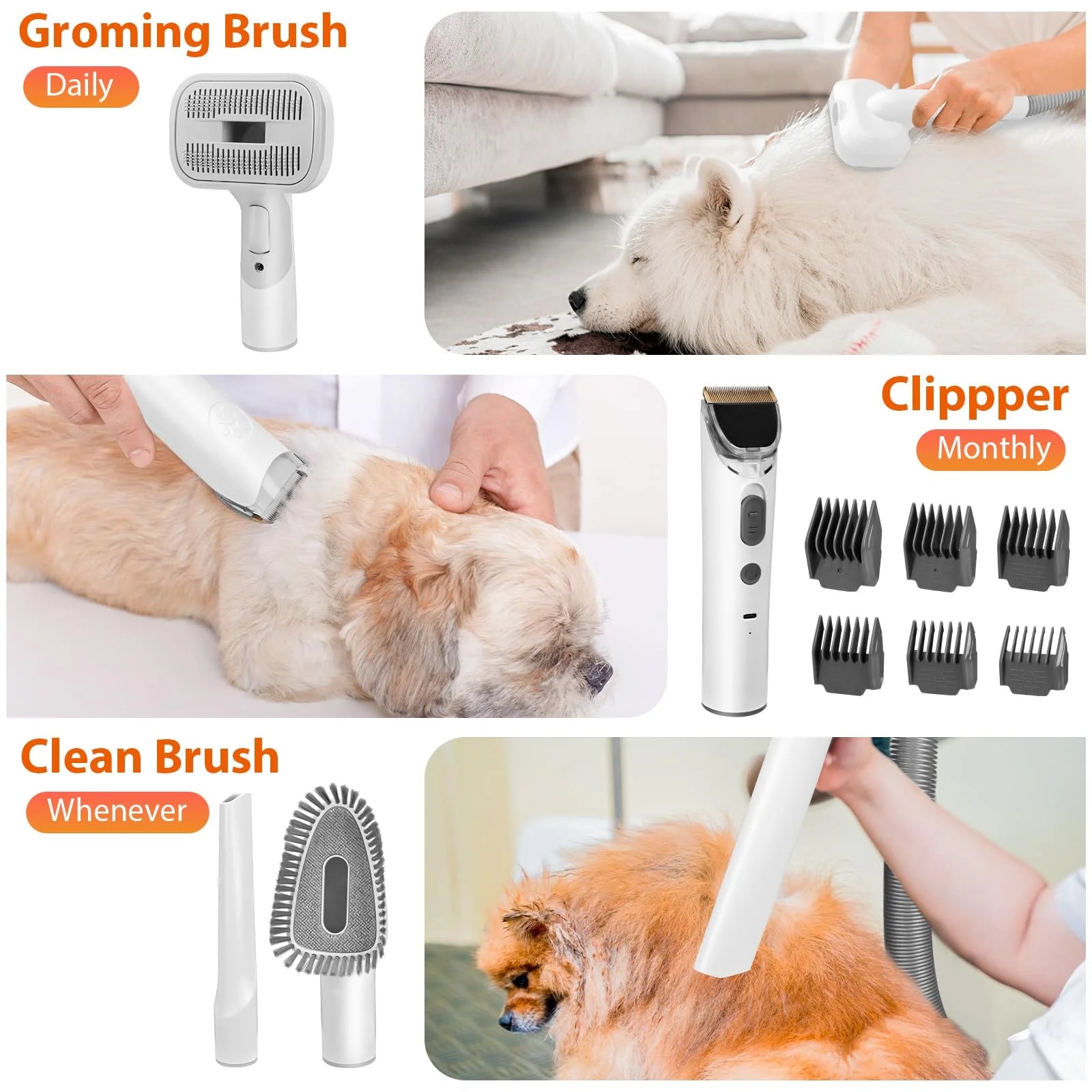 6 in 1 Grooming Kit and Professional Clipping Tool for Pets - Bark & Meow Emporium