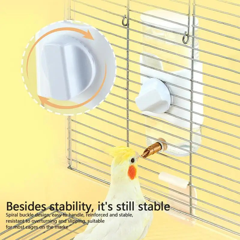 Automatic Food Bowl Drinking Water Dispenser for Pet Birds