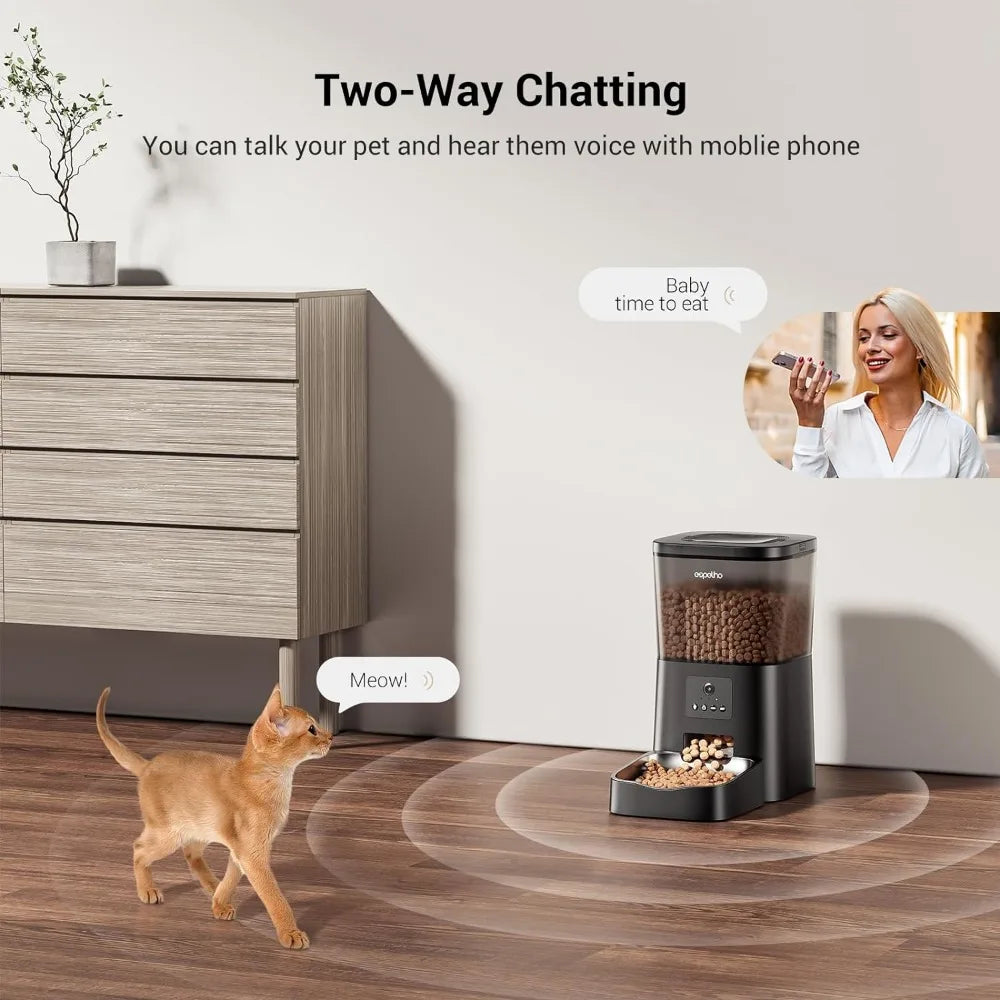 Automatic Pet Feeder with Voice Recorder and Motion Detection