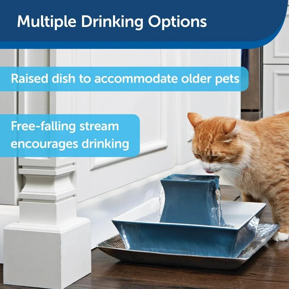 Falling Water Automatic Feeder For Pets drink options