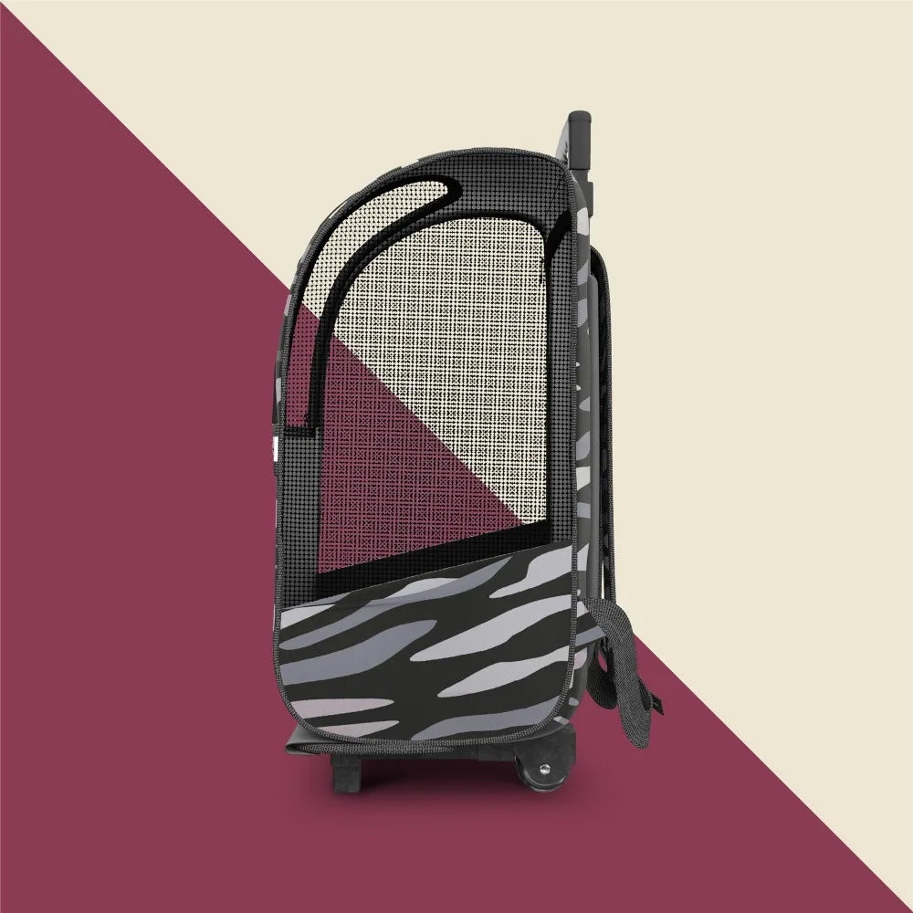 Pet Carrier Trolley for Travel with Shock Absorbent Wheels